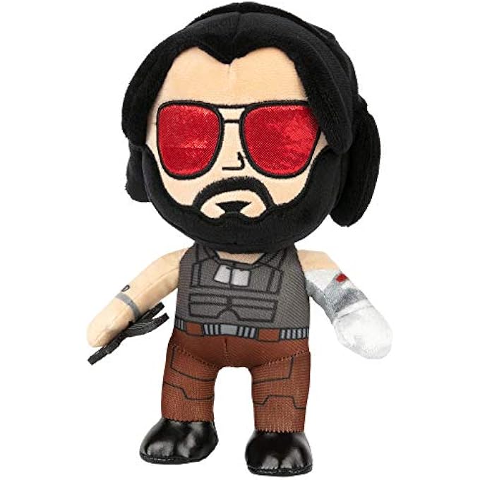 STRBOXONG CYBERPUNK 2077 M8Z JOHNNY SILVERHAND PLUSH STUFFED TOY, MULTI-COLORED, 8.75" TALL - Image 2